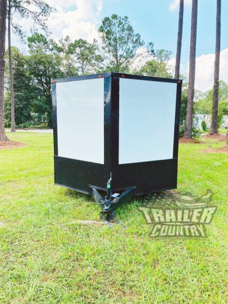 New 2026 8.5 x 24 Enclosed Car / Toy Hauler Cargo Trlr w/ Custom Blackout Package