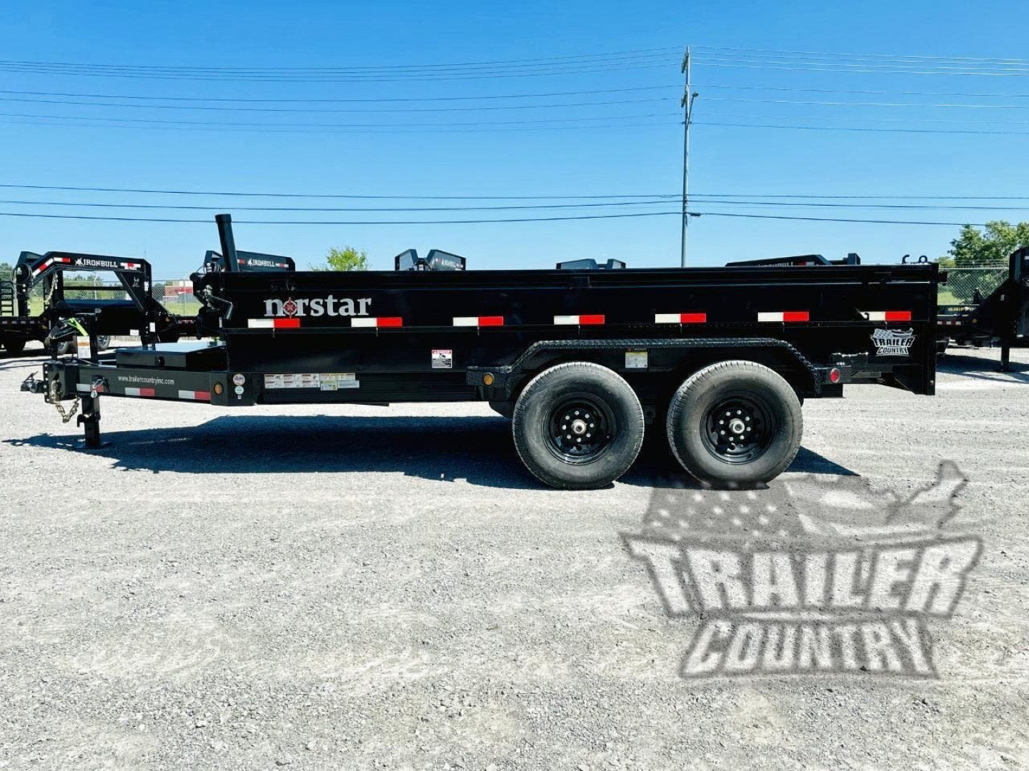 New Brand New 83'' x 14' 3 Stage Telescopic Dump Trailer w/ 24" High Sides