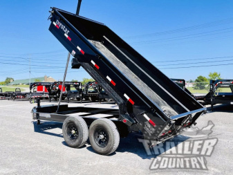 New Brand New 83'' x 14' 3 Stage Telescopic Dump Trailer w/ 24" High Sides