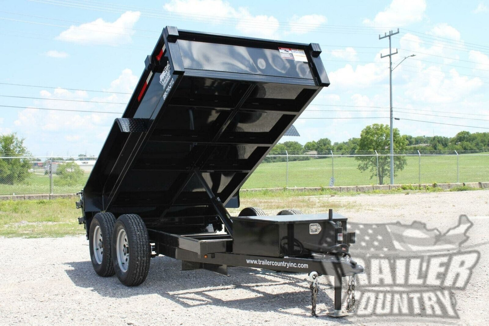 New Brand New 5' x 10' Bumper Pull Hydraulic Dump Trailer w/ Power Up & Down
