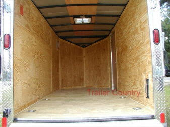 New NEW 6x12 Custom Enclosed Motorcycle Trailer with Slanted V-nose