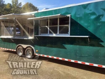 New NEW 8.5x30 Loaded Concession - Appliances - Rear Enclosed Porch -1/2 Bathroom