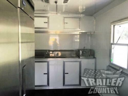 New 2026 NEW 8.5x30 Loaded Concession - Appliances - Rear Enclosed Porch -1/2 Bathroom