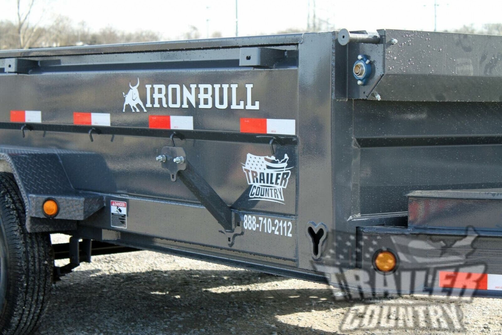 New 2026 NEW 7' x 14' Iron Bull Scissor Hoist Hydraulic Dump Trailer w/ 24" High Sides
