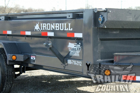 New 2026 NEW 7' x 14' Iron Bull Scissor Hoist Hydraulic Dump Trailer w/ 24" High Sides