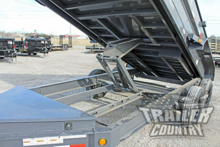 New 2026 NEW 7' x 14' Iron Bull Scissor Hoist Hydraulic Dump Trailer w/ 24" High Sides