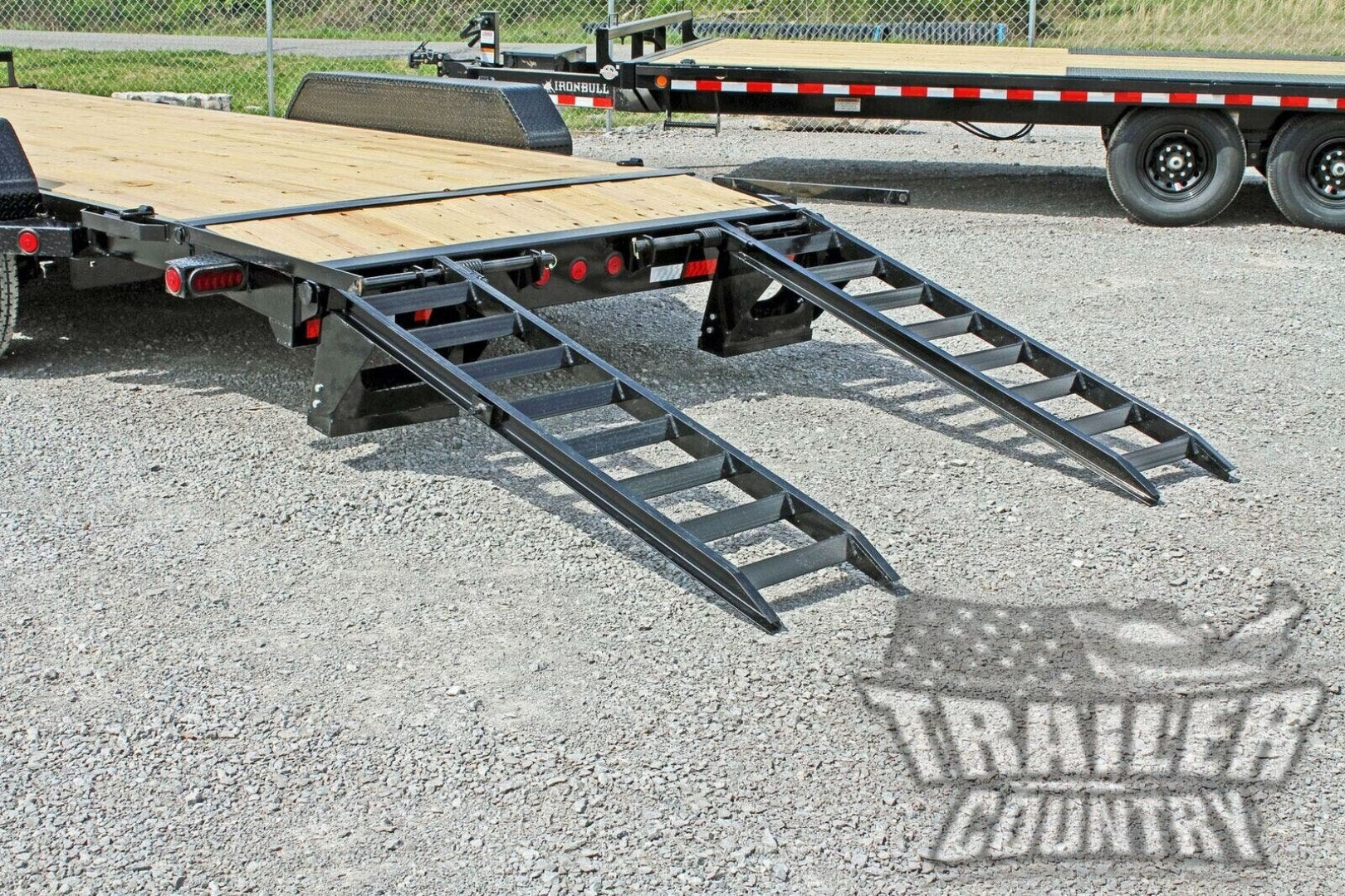 New 2026 New 7' x 20' (18' + 2') Heavy Duty 10k Equipment Hauler Trailer w/ Spring Assisted Ramps.