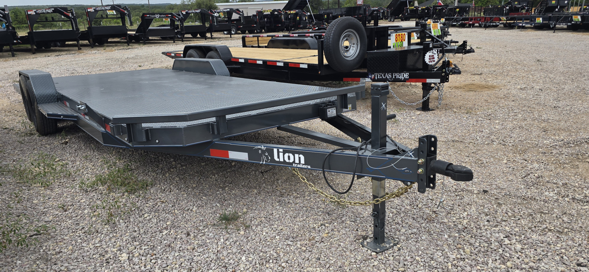 New 2025 Lion - 83" x 22' Car Hauler / Equipment Trailer 12K GVWR