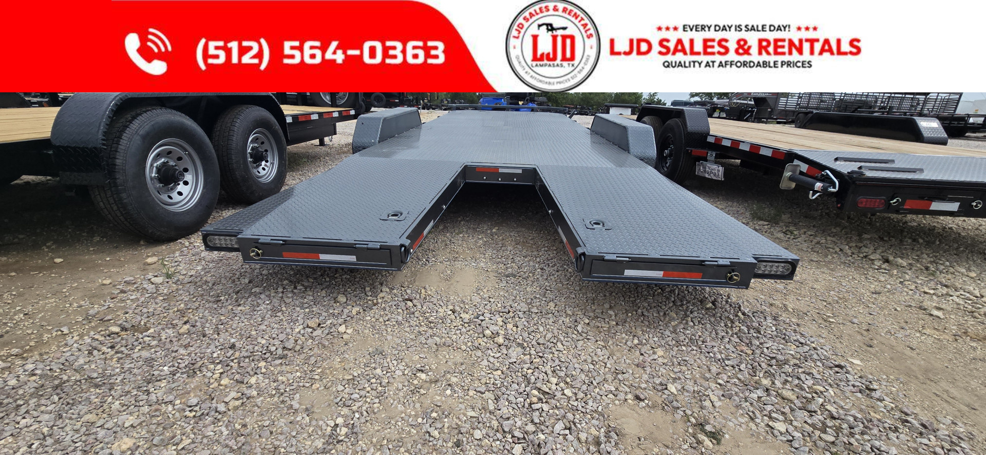 New 2025 Lion - 83" x 22' Car Hauler / Equipment Trailer 12K GVWR
