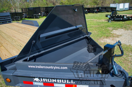 New 2026 New 7' x 22' (19' + 3') Heavy Duty 14K Heavy Equipment Trailer w/ Spring Assisted Rampage Ramps & Heavy Duty 8" I-Beam Main Frame