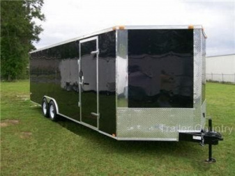 New NEW 8.5x24 Enclosed Trlr w/ Thermo Ply Ceiling Liner, LED Lighting, Radial Tires
