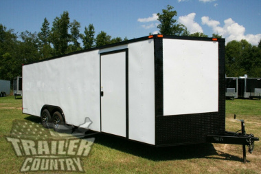 New NEW 8.5 x 24 Tandem, Enclosed Motorcycle, ATV, 4-Wheeler, Landscape, Car Hauler