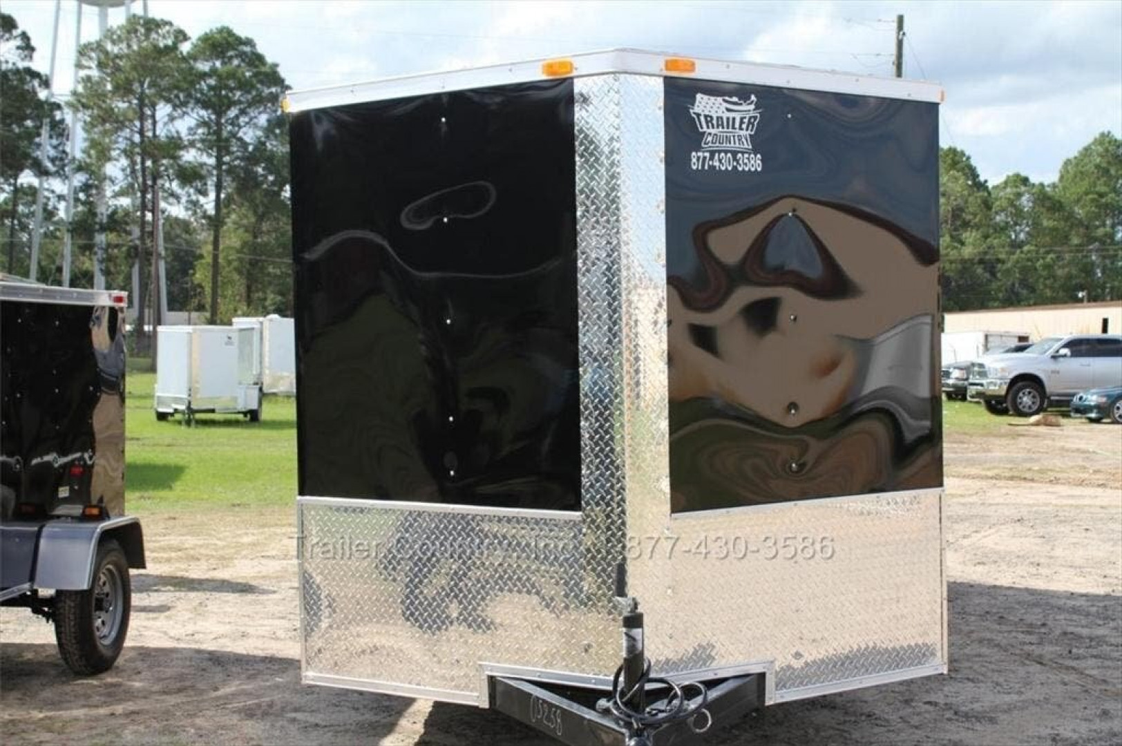 New Brand New 7 X 16 Tandem Axle, V-Nosed Enclosed Motorcycle Cargo Trailer