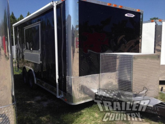 New NEW 8.5 x 18 Enclosed Mobile Kitchen Food Vending Trailer