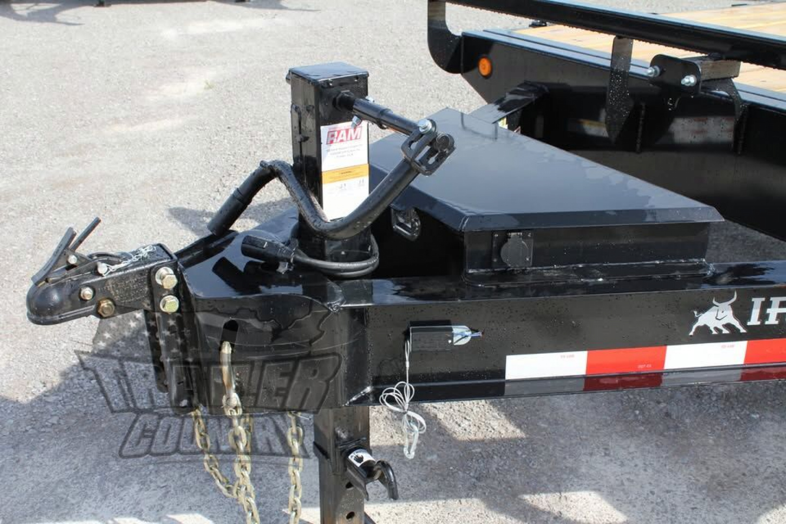 New 2026 New 102'' x 22' Heavy Duty Bumper Pull Wood Deck Power Up & Down Tilt Deck Trailer