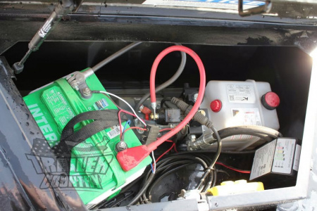 New 2026 New 102'' x 22' Heavy Duty Bumper Pull Wood Deck Power Up & Down Tilt Deck Trailer