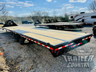 New NEW 8.5 ' x 40' Heavy Duty 10Ton Heavy Equipment Hauler Straight Deck Deckover Trlr
