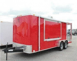 New NEW 7 x 21 Enclosed Concession Vending Trailer w/ 5ft Porch