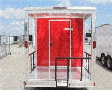 New 2026 NEW 7 x 21 Enclosed Concession Vending Trailer w/ 5ft Porch