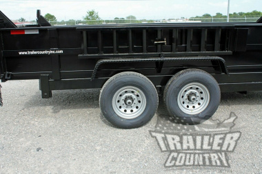 New Brand New 7' x 16' Bumper Pull Hydraulic Dump Trailer w/ 24" High Sides