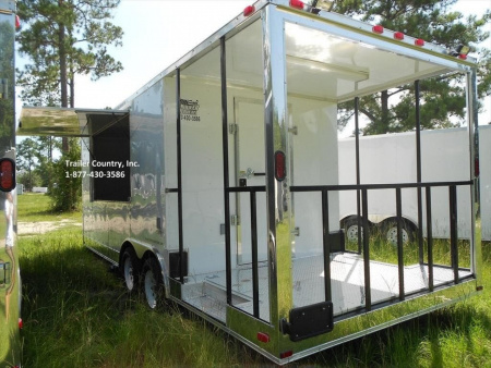 New 2026 NEW 8.5x22 Tandem Axle, Porch Enclosed Concession/Food Vending Trailer