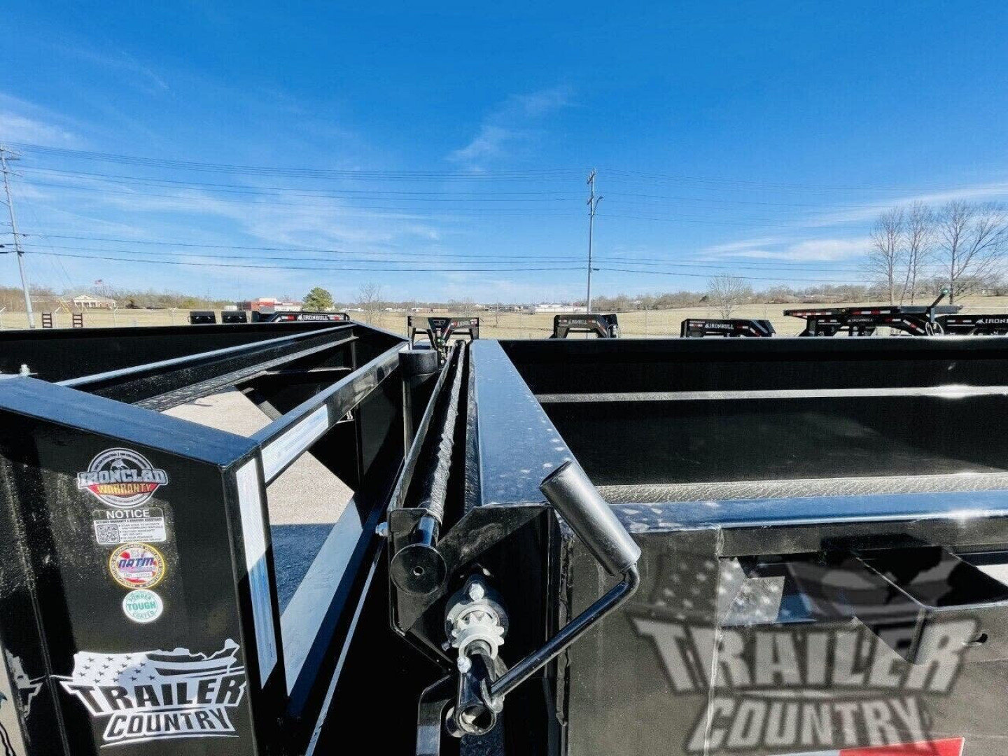 New 2026 NEW 7' x 16' Iron Bull 3 Stage Telescopic Hydraulic Hoist GN Dump Trlr w/ 36" High Sides