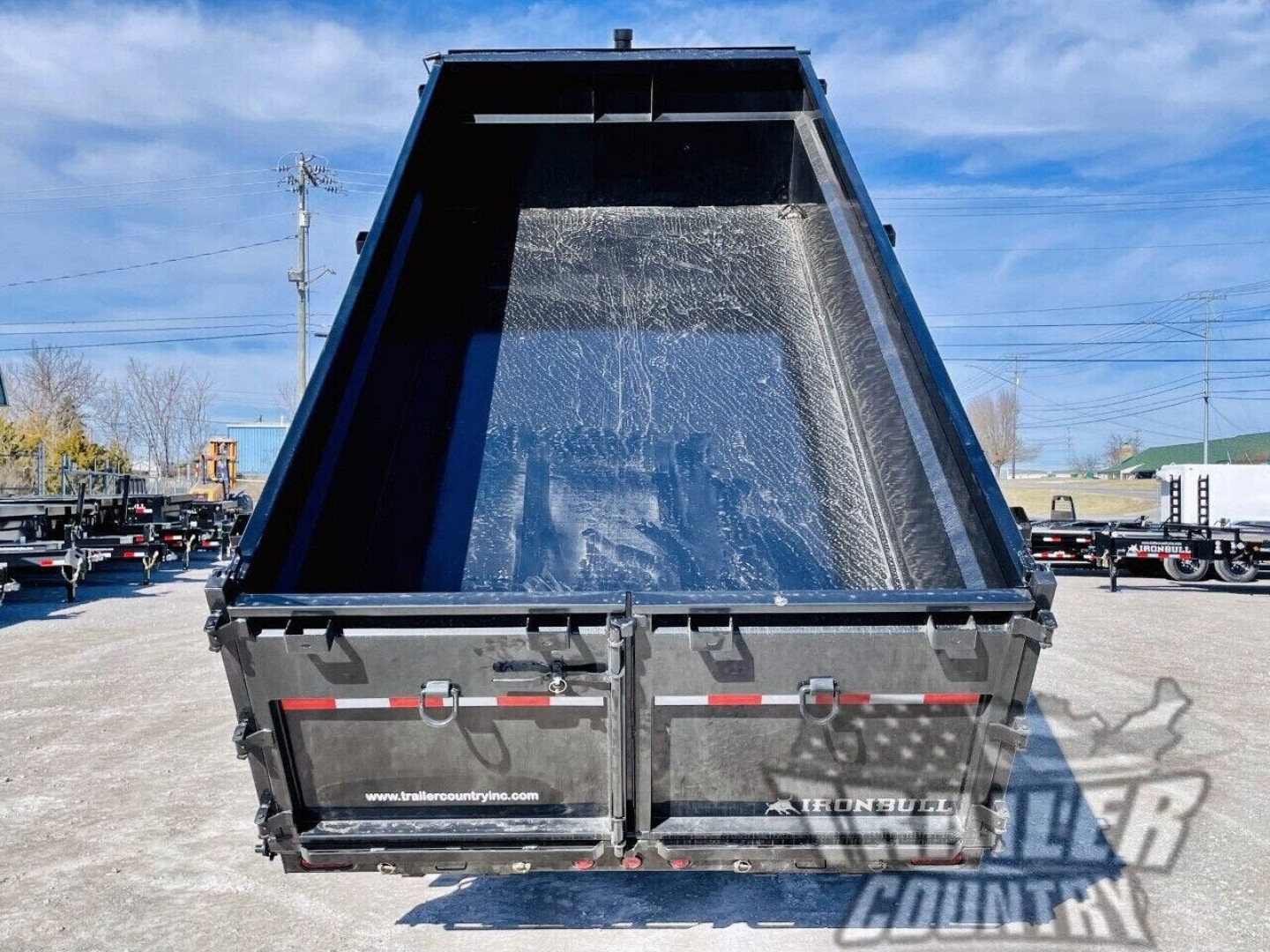 New 2026 NEW 7' x 16' Iron Bull 3 Stage Telescopic Hydraulic Hoist GN Dump Trlr w/ 36" High Sides