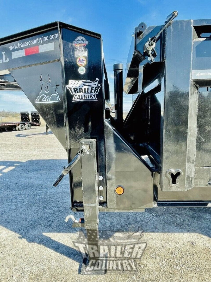 New 2026 NEW 7' x 16' Iron Bull 3 Stage Telescopic Hydraulic Hoist GN Dump Trlr w/ 36" High Sides