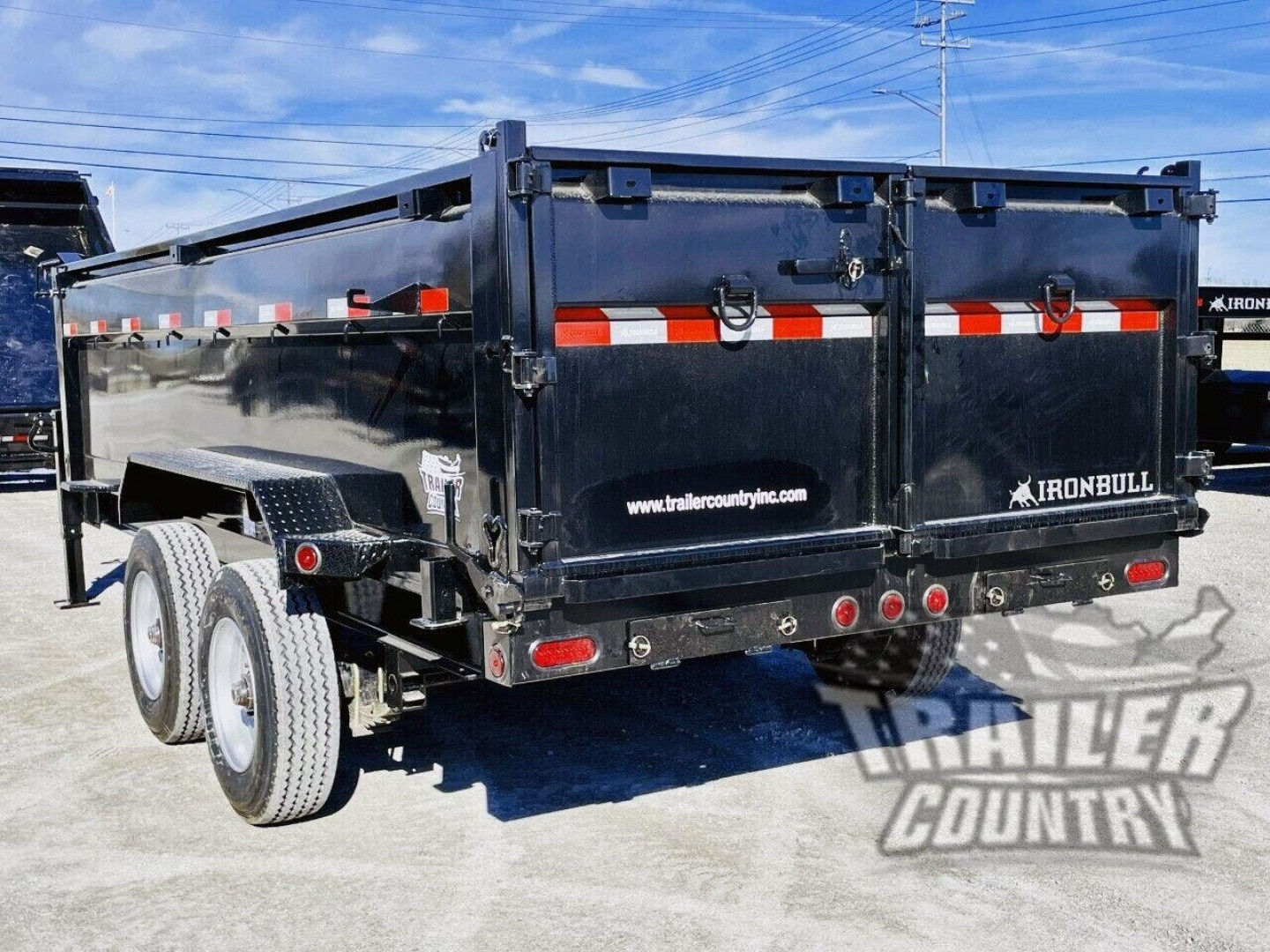 New 2026 NEW 7' x 16' Iron Bull 3 Stage Telescopic Hydraulic Hoist GN Dump Trlr w/ 36" High Sides