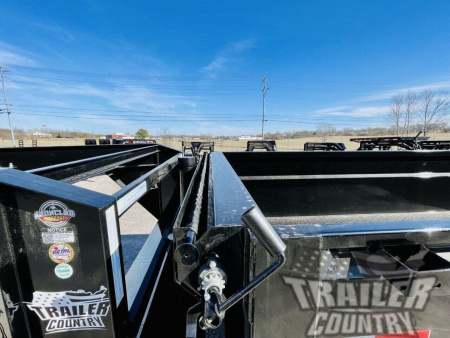 New 2026 NEW 7' x 16' Iron Bull 3 Stage Telescopic Hydraulic Hoist GN Dump Trlr w/ 36" High Sides