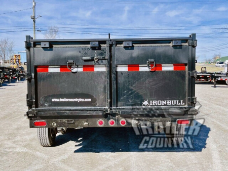 New 2026 NEW 7' x 16' Iron Bull 3 Stage Telescopic Hydraulic Hoist GN Dump Trlr w/ 36" High Sides