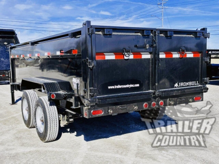 New 2026 NEW 7' x 16' Iron Bull 3 Stage Telescopic Hydraulic Hoist GN Dump Trlr w/ 36" High Sides