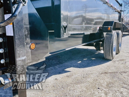 New 2026 NEW 7' x 16' Iron Bull 3 Stage Telescopic Hydraulic Hoist GN Dump Trlr w/ 36" High Sides