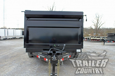 New 7' x 14' Iron Bull Scissor Hoist Hydraulic Dump Trailer w/ 48" High Sides,
