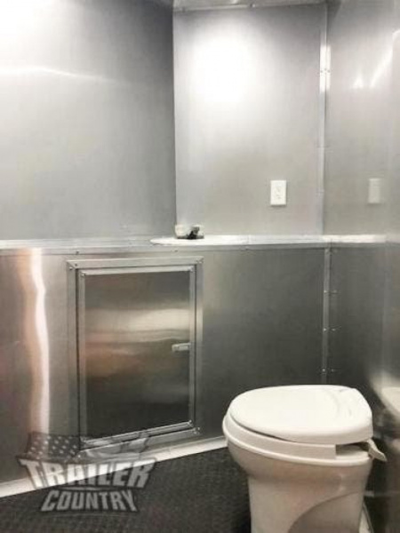 New 2026 NEW 8.5 X 32' V-nosed Enclosed FULLY LOADED MOBILE KITCHEN CONCESSION