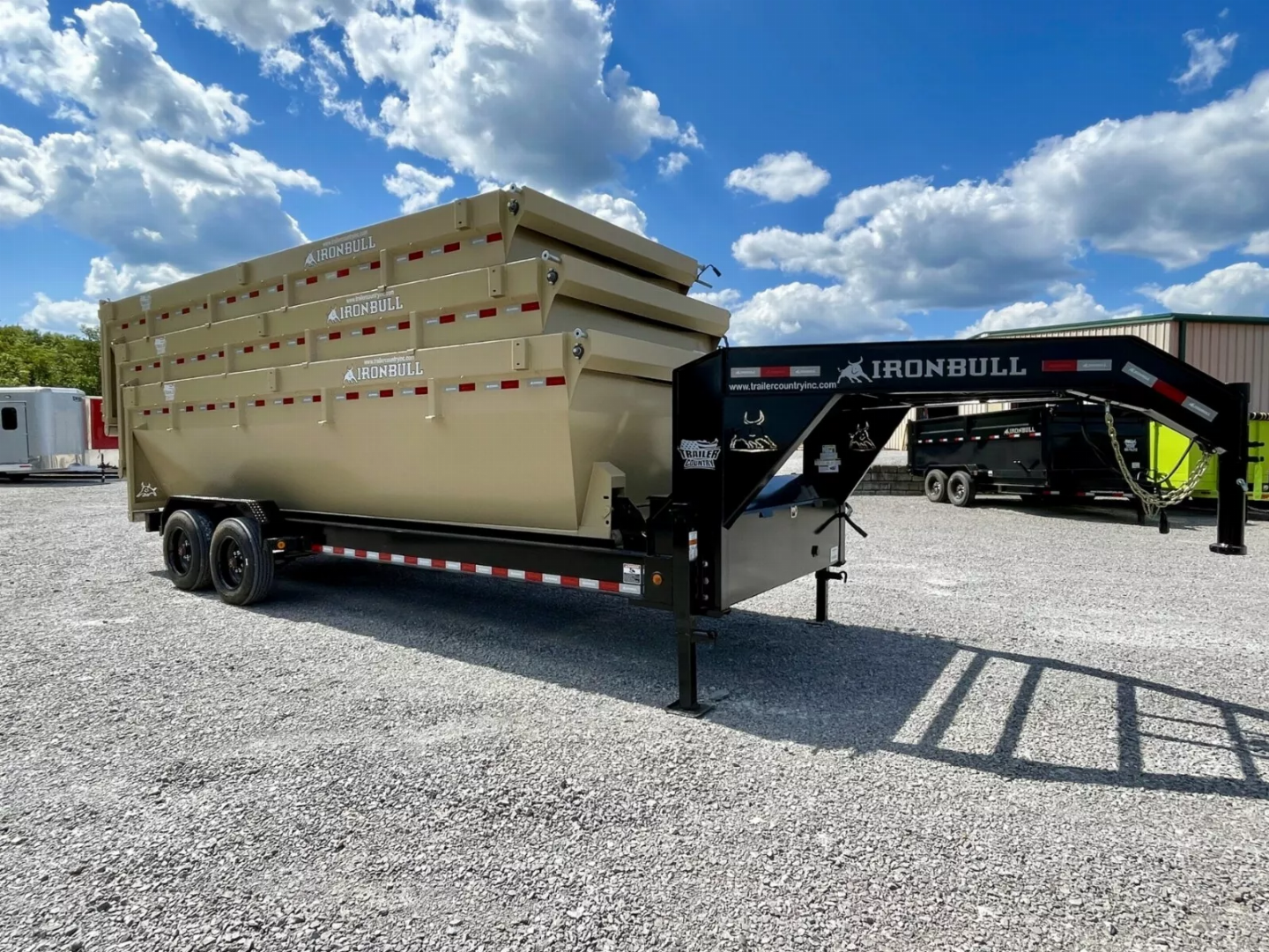 New NEW Ironbull 20FT ROLL OFF, 16K Trailer, with (3)Stackable Dump Bins