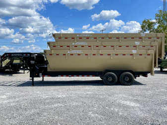 New NEW Ironbull 20FT ROLL OFF, 16K Trailer, with (3)Stackable Dump Bins