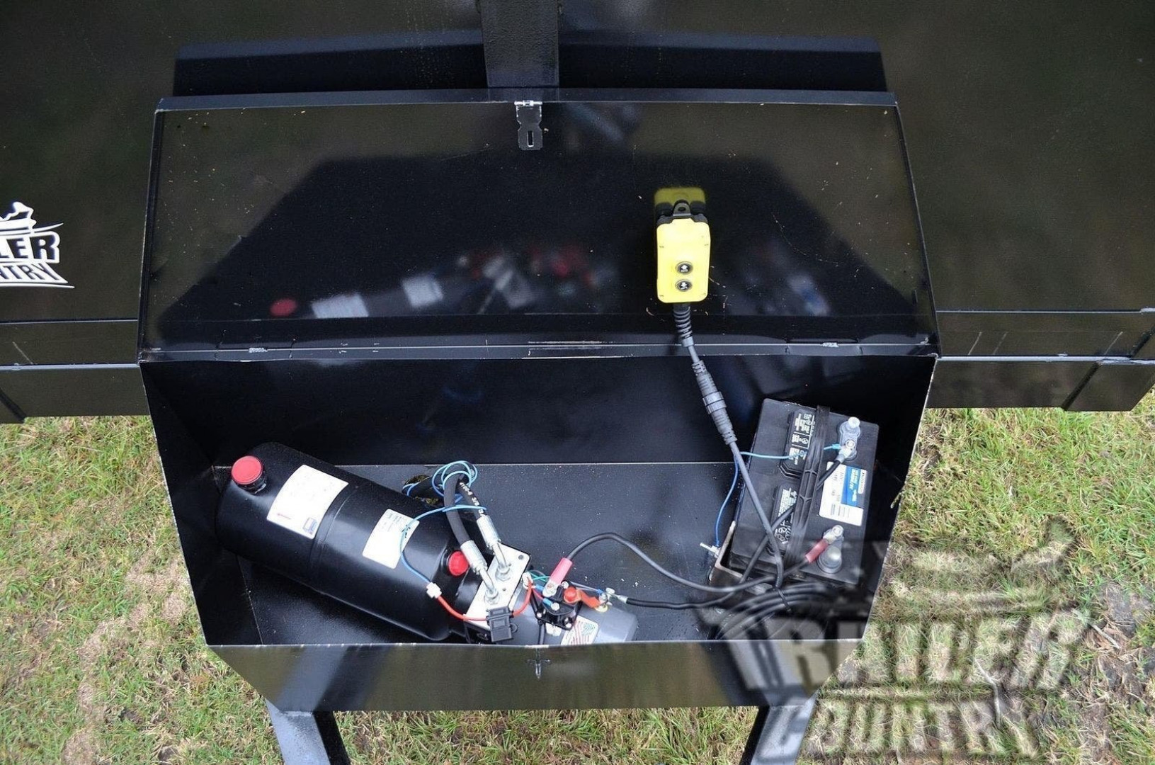 New 7' x 14' Bumper Pull Hydraulic Dump Trailer w/Rear Doors & Removable Ramps