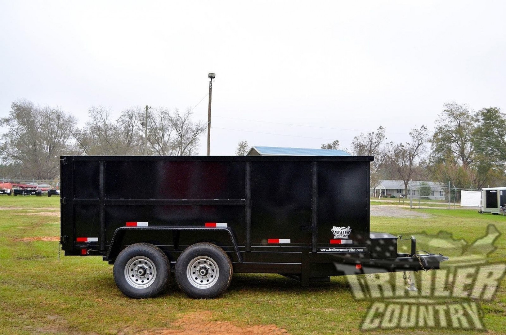 New 7' x 14' Bumper Pull Hydraulic Dump Trailer w/Rear Doors & Removable Ramps