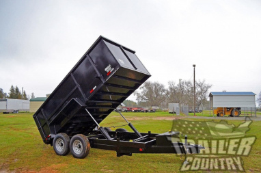 New 7' x 14' Bumper Pull Hydraulic Dump Trailer w/Rear Doors & Removable Ramps