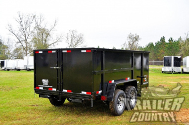 New 7' x 14' Bumper Pull Hydraulic Dump Trailer w/Rear Doors & Removable Ramps
