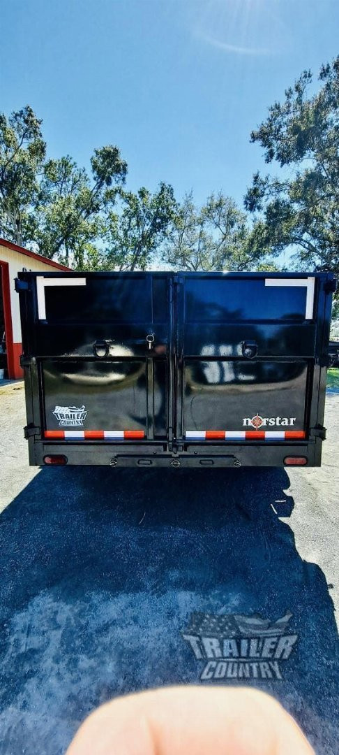 New Brand New 7'x16' Tandem Axle, Bumper Pull, 3 Stage Telescopic Cylinder Dump Trlr