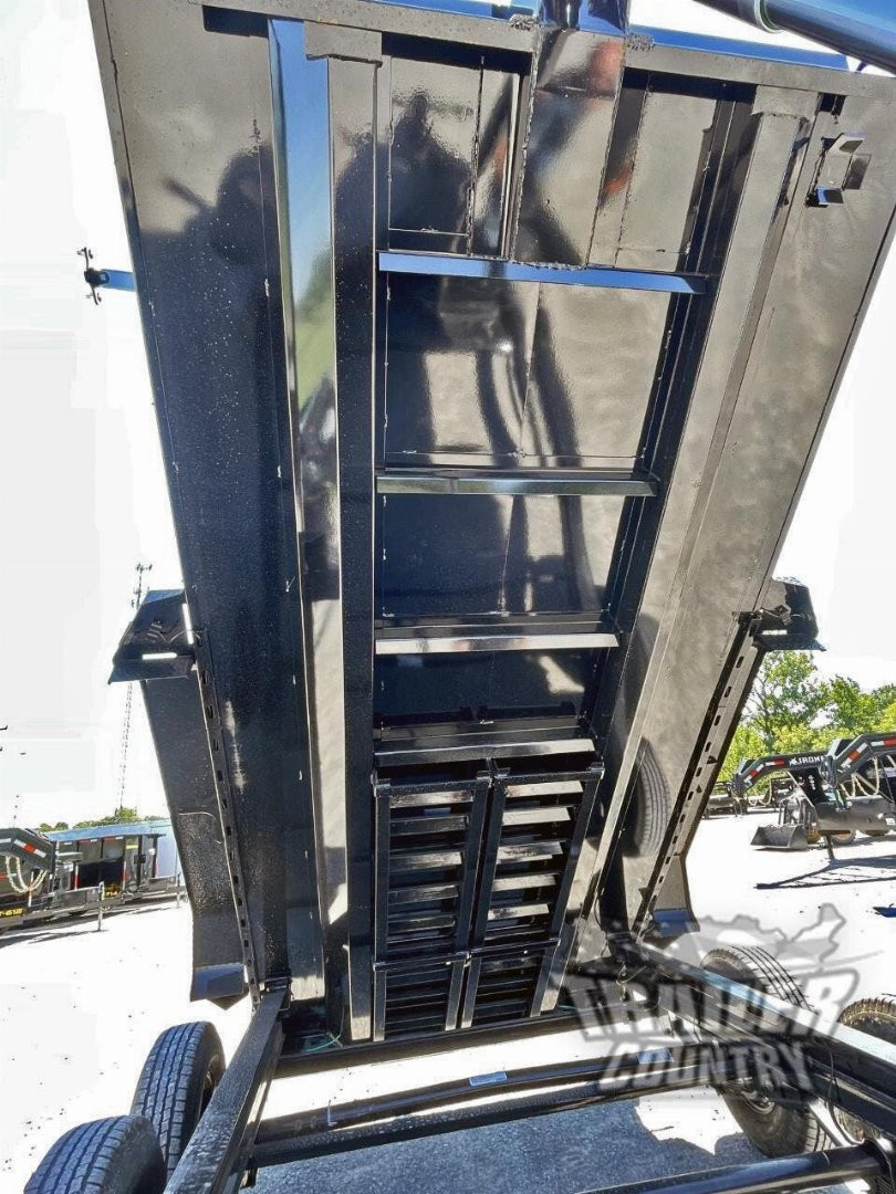 New Brand New 7'x16' Tandem Axle, Bumper Pull, 3 Stage Telescopic Cylinder Dump Trlr