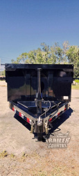 New Brand New 7'x16' Tandem Axle, Bumper Pull, 3 Stage Telescopic Cylinder Dump Trlr
