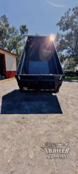 New Brand New 7'x16' Tandem Axle, Bumper Pull, 3 Stage Telescopic Cylinder Dump Trlr