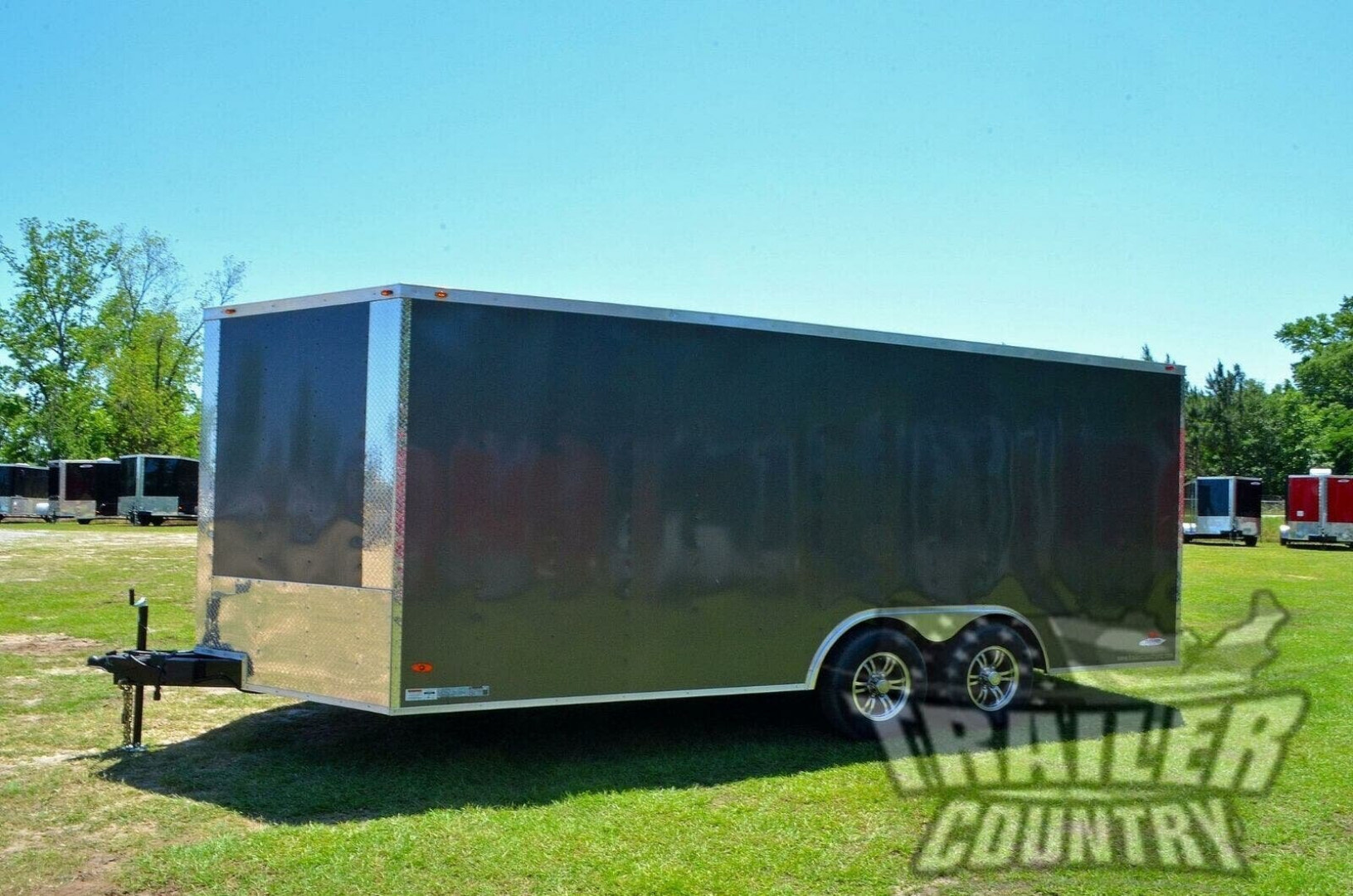 New 2026 New Model 8.5x18 Tandem Axle, Enclosed Car Hauler Cargo Race Toy Hauler