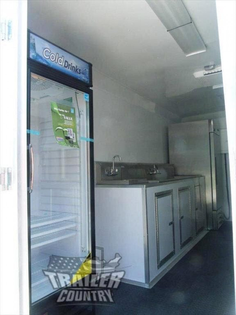 New 2026 NEW 8.5 X 16 16' ENCLOSED CONCESSION FOOD VENDING BBQ MOBILE KITCHEN TRAILER