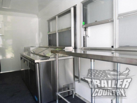New 2026 NEW 8.5 X 16 16' ENCLOSED CONCESSION FOOD VENDING BBQ MOBILE KITCHEN TRAILER