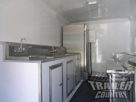 New 2026 NEW 8.5 X 16 16' ENCLOSED CONCESSION FOOD VENDING BBQ MOBILE KITCHEN TRAILER