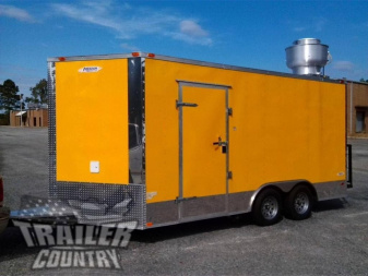 New 8.5x16FT Enclosed Mobile Kitchen Trailer Loaded w/Options